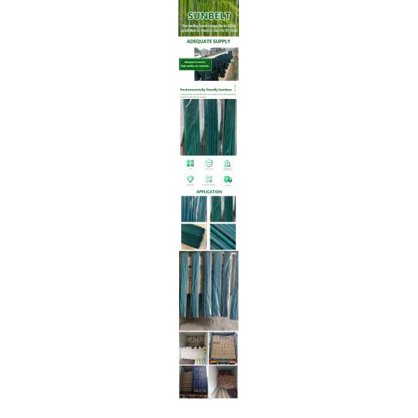 Customized Size Painted Bamboo Poles
