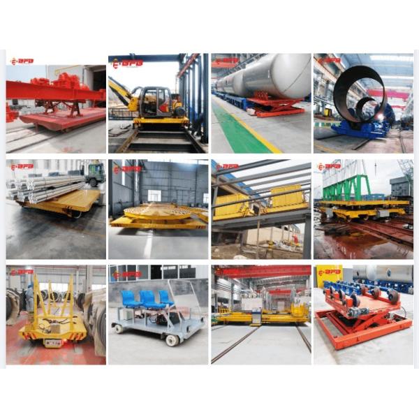 Mould Workshop Rail Transfer Flat Cart 30 Tons Wireless Remote Control