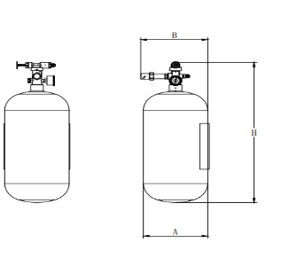 16L Capacity Temperature-Controlled Hanging Gas Fire Extinguishing Device with 10 Seconds Discharge Time for Server Room Safety