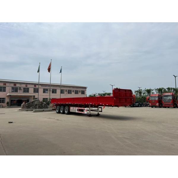 20FT 40FT Double Flatbed Container Trailer Flat Bed Trailer for Loading Capacity