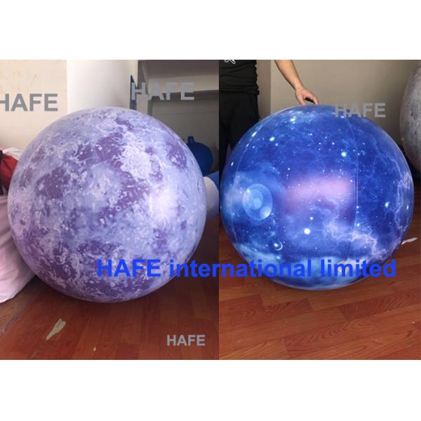 Led Lighting Giant Inflatable Moon Globe Balloon For Outdoor Decoration