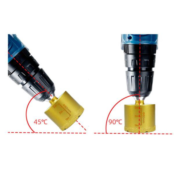 5-100mm Triangle Shank Triangle Shank Drill Bit Vacuum Brazed