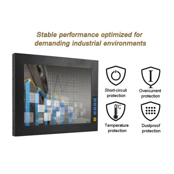 ZXTLCD Custom 21.5 Inch Fully Enclosed Dustproof Industrial Control Computer IP65 Waterproof Multitouch Steam-Proof Embedded Panel Mount