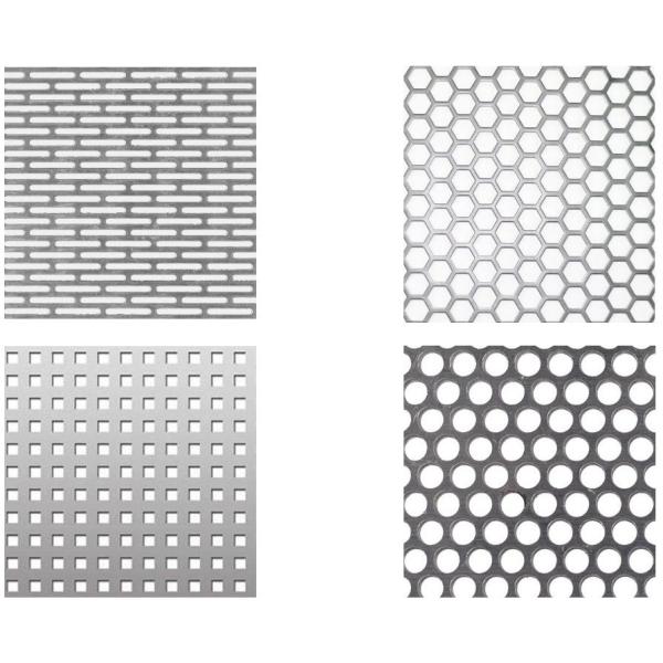 Cut Edge Wear Resistance Perforated Screen Mesh Customized Ornamental