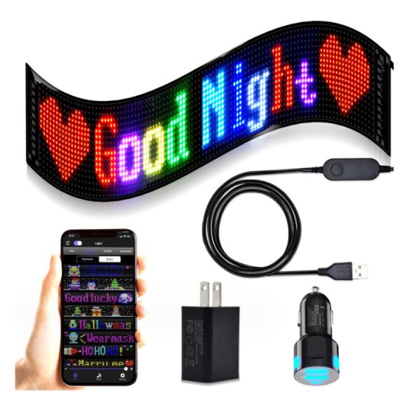 App Control Waterproof Flexible RGB LED Car Window Devil Eye Light for Business OPTIONAL Panel Size No Touch Screen Type