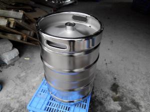 China Large Stainless Steel Beer Keg Electro Polishing 15.5 Gallon Keg SGS FDA Certificated on sale