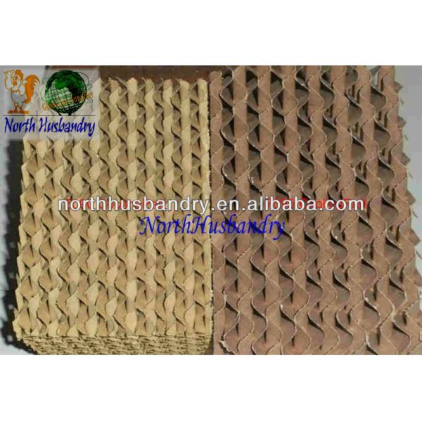 Evaporative cooling pad, poultry equipment, ventilator, fan