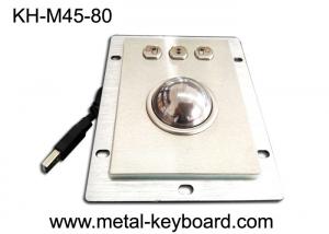 Quality Panel Mounted Stainless Steel Kiosk Trackball Diameter 45mm Ball Optical Encoders for sale