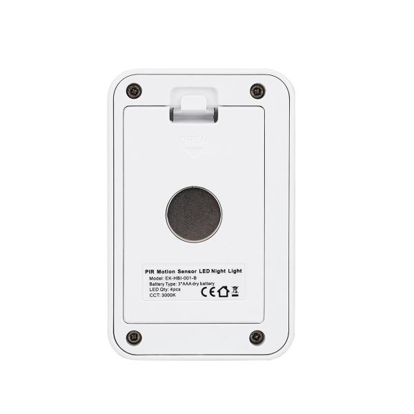26Lm Pir Motion Sensor Night Light / 6000K Battery Led Pir Light