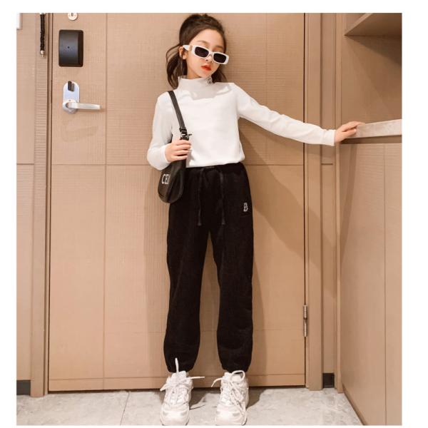 Spring Autumn Long Sleeve Turtleneck Undershirt Smiling Face Print Solid Color Size 120-170