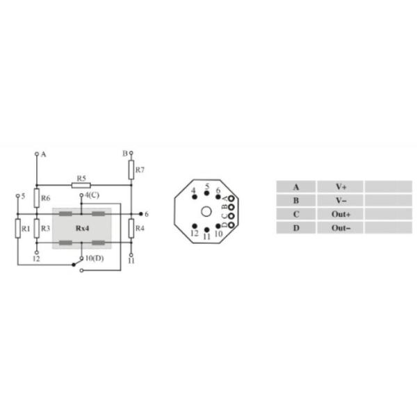 10VDC Liquid Silicon Pressure Sensor Cell Mini Thread Water Tank Level Pressure Sensor