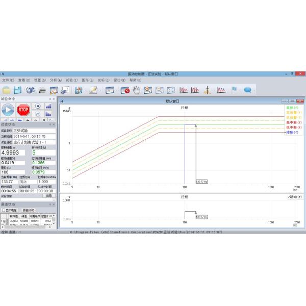 Audio Video Information Electric Vibration Test System With Power Amplifier , Controller And Cooling Fan