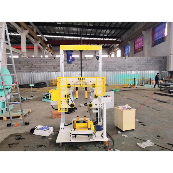Simple Vertical Coil Wrapping Machine With PLC Programmable Controller