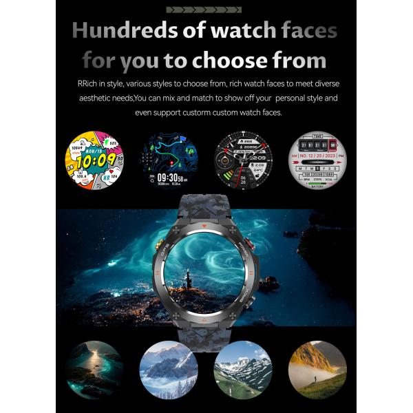 Bluetooth GPS Smart Watch Calling Smart Watch With 1.45'' IPS Screen For IOS And Android
