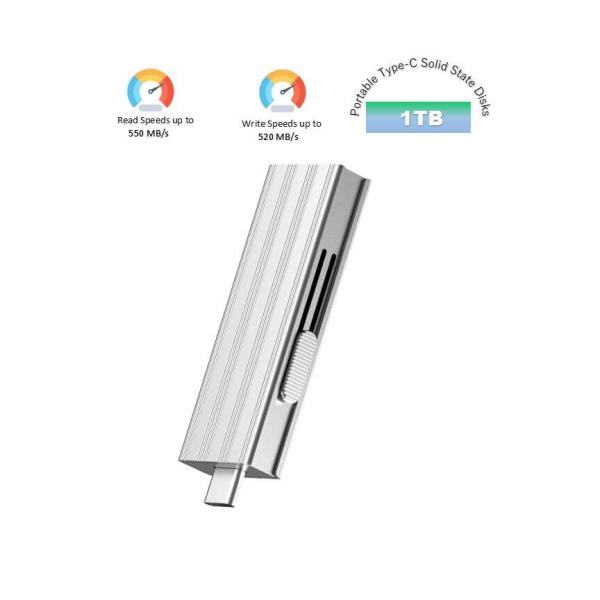 OEM Portable Type-C Solid State Disks Sk USB 3.2 Flash Drive Provides a Read Speed of up to 550MB/S and a Write Speed of 520MB/S 1tb
