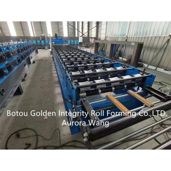 Color Coated Galvanized Roofing Sheet Profile Machine 3 m/min