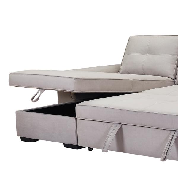 Multifunctional Folding Sofa Bed Sectional Couch Durable For Mall