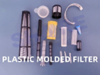 Round Shape Cap Overmoulding Disc Filter Welded To Tubular Filter