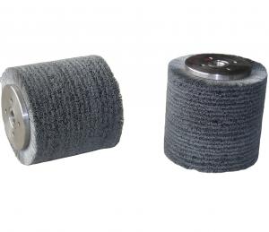 China 240 Grit Abrasive Nylon Wire Filament  Round Cylindrical Roller Brush on sale