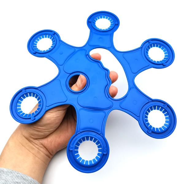 HDPE Plastic Six Pack Holder With 263*234*5mm Size And Secure Annular Loop Design