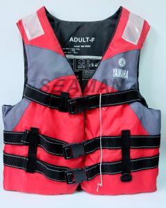 Quality Nylon Polyester Red / Grey YAMAHA Life Jacket Water Sport Foam Life Vest for sale