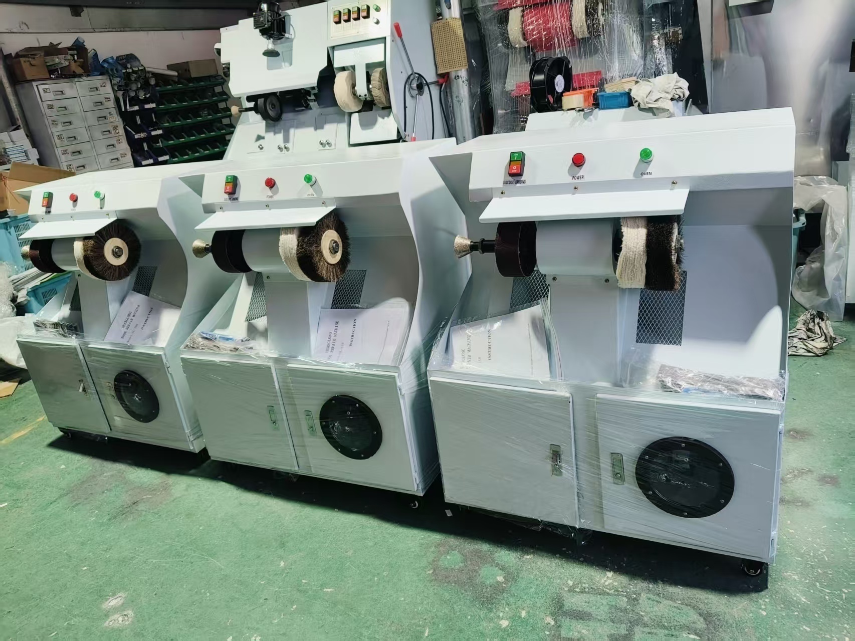 Shoe Making Machine Offering Multiple Functions Polishing Oven Heating and Shoe Trimming Ideal for Leather Products and Workshops