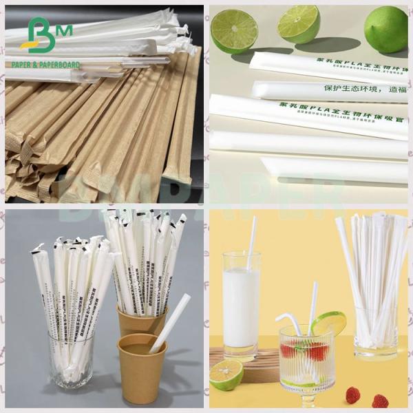 Recyclable Good Printability white Drinks Straw Fork Packing Paper
