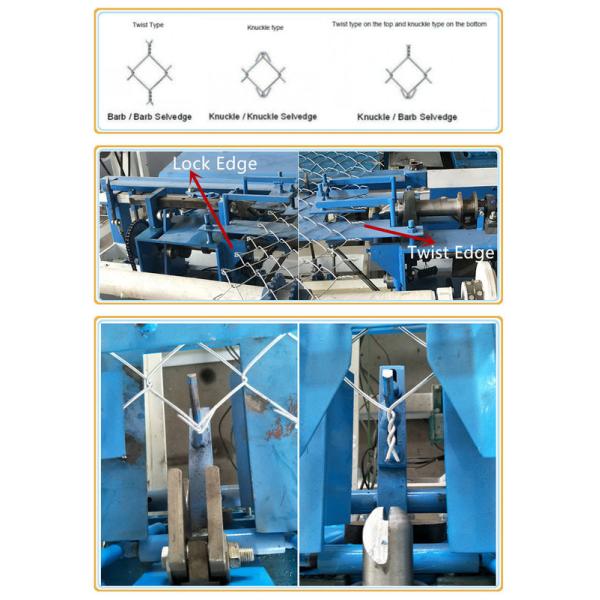Fully Automatic Single Wire Chain Link Fence Making Machine Diamond Shape Mesh