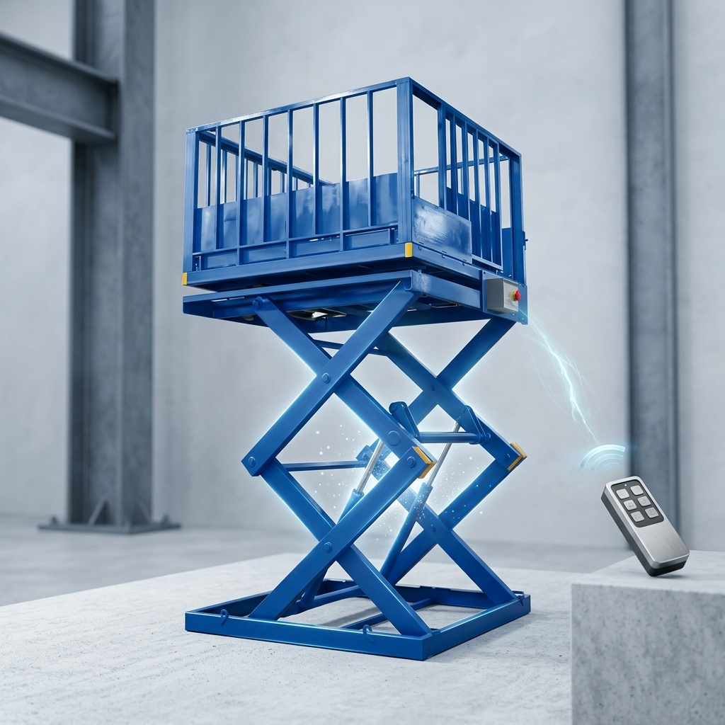 Durable Wireless Control Dock Lift Platform For Livestock Transport