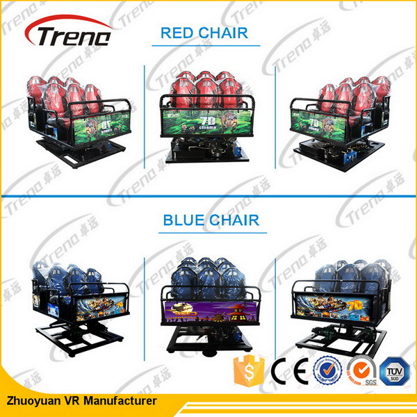 Theme Park 5D cinema simulator With Custom Projection Screen 220 V 8.0 KW