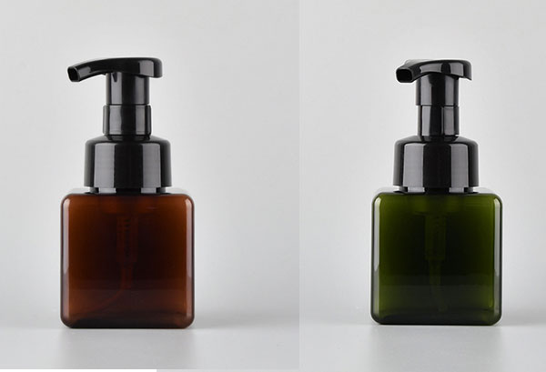 450ml Amber Empty Plastic Cosmetic Foaming Bottle Dispenser
