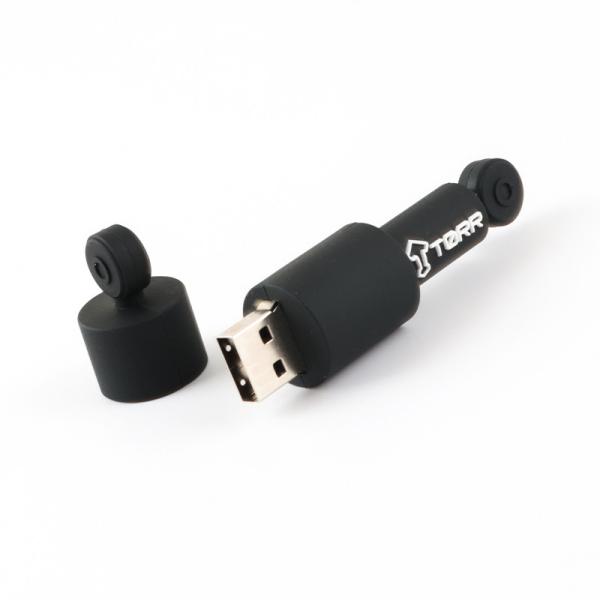 Data Encryption Round Custom USB Flash Drives PVC/Silicone Material