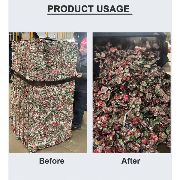 Hot Sale Cans Bale Opener Machine Plastic Bale Breaker / Pet Bottle Bale Opener