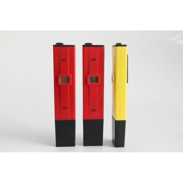 0.01 Resolution Digital PH Meter / ATC PH Tester Yellow Red Color