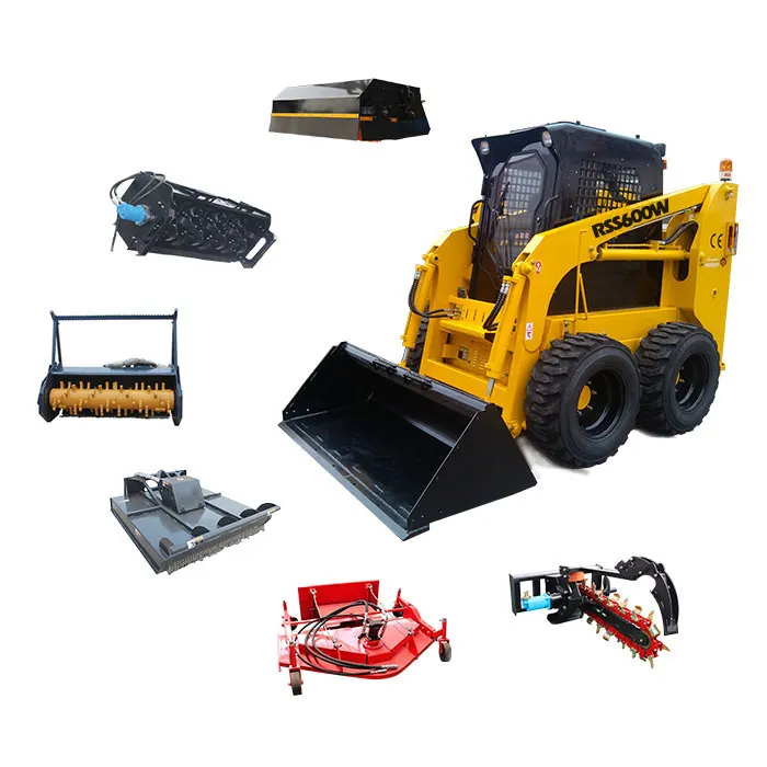 Yanmar Engine Fully Hydraulic Skid Steer Loader with Ce Certification and Attachments