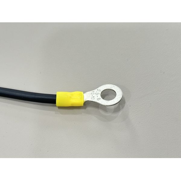 Ring to fork terminal power connector cable, DC PV negative grounding wire harness for battery, inverter, automotive and server electrical distributio