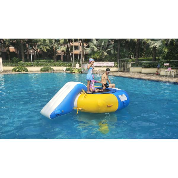 0.7mm Inflatable Water Trampoline Combo With Slide