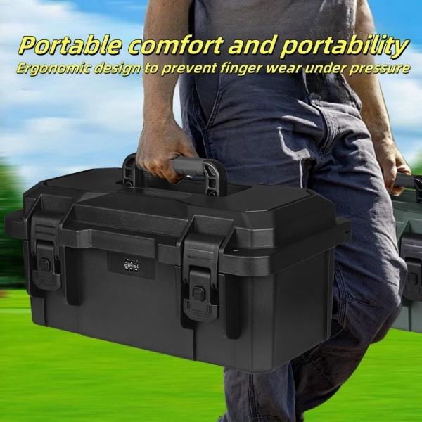 PP Plastic Hard Case 446x266x222mm IP67 Waterproof Tool Storage