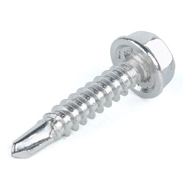 Hexagon Flange Head Self Drilling Screws With Tapping Screw Thread