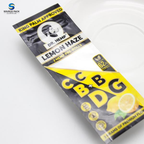 High Capacity Cigar Packaging Three Side Sealed Moisture-Proof Plastic Bags