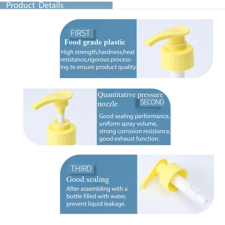 28/410 Plastic Pump Head Toothpaste Pump Spring External Large Suction Can Pump Sticky Material Body Petals