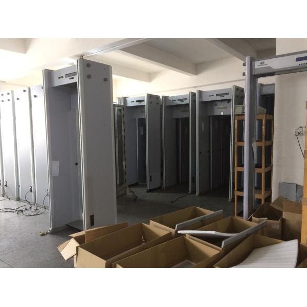 Adjustable Outdoor 6 Zones Walk Through Metal Detector Security System
