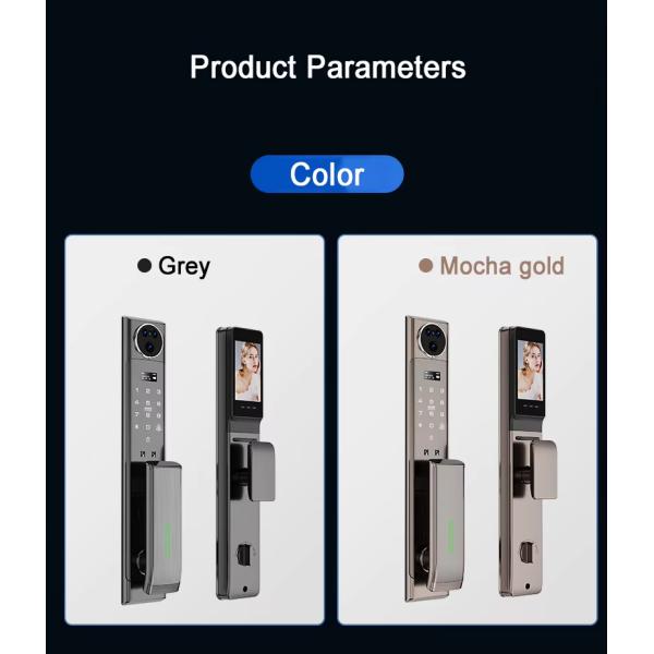 Qleung S923MAX Intelligent Video Calling Face Recognition Fingerprint Smart Door Lock