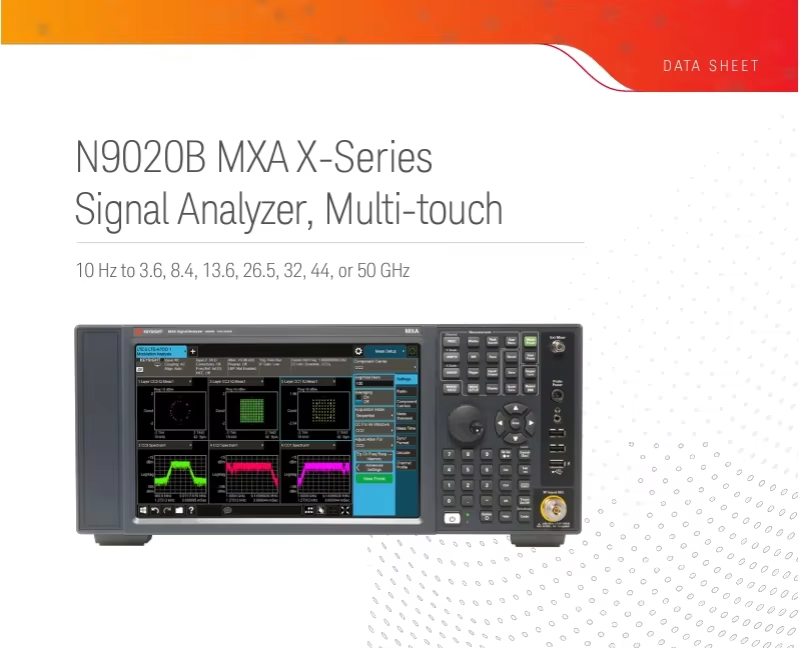 Keysight N9020B MXA Signal Analyzer for Wireless Device Testing with Intuitive Multi-Touch Interface and United States Origin