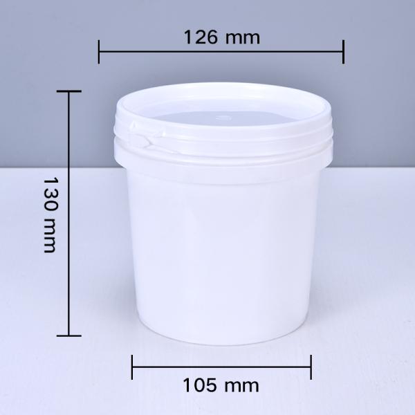 Translucent Plastic Bucket With Lid For Packaging Creamy Honey Container For Halloween