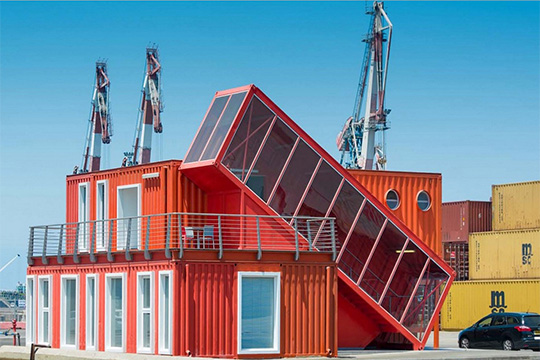 Construction Modular Prefabricated Luxury House Flat Pack Container With Installation