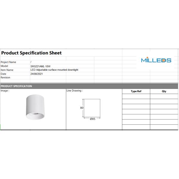 10W ceiling mounted led downlight white black led surface mount ceiling lights 2700K surface mounted ceiling lights