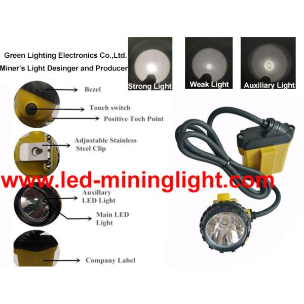 SOS Safety Mining Hard Hat Lights 3W Power With Aluminum Material Cup