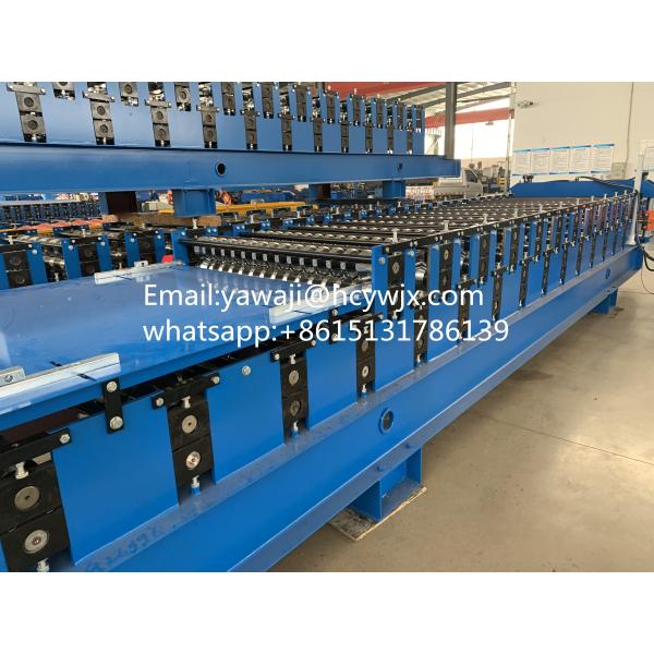 Automatic Metal Double Layer Roofing Sheet Roll Forming Machine Versatile