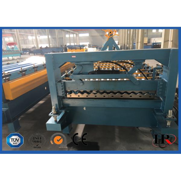 Safe Cold Roll Forming Machine Blue For Pre Cutting Metal Sheets
